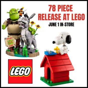 LEGO Shrek and Snoopy Release at Gurnee Mills